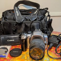 Canon Digital Rebel Eos Camera w. Carrying Case