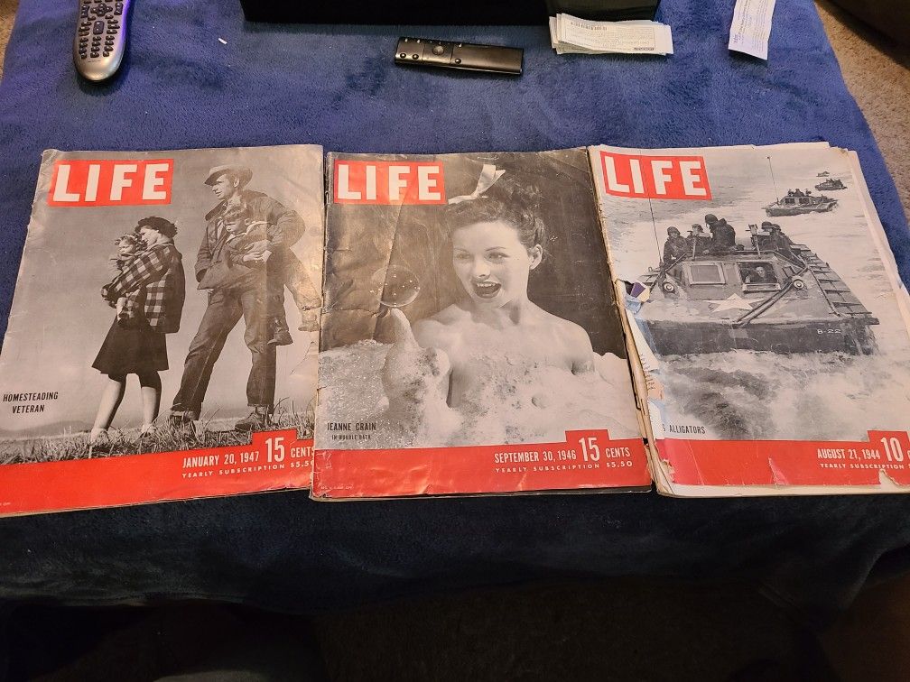 Life Magazines WW2 And Post