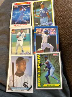 Bo Jackson lot of 6 different baseball cards