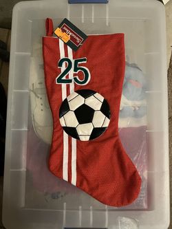 Soccer Christmas Stocking-$5
