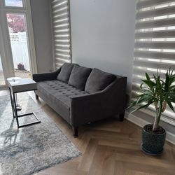 Dark grey couch