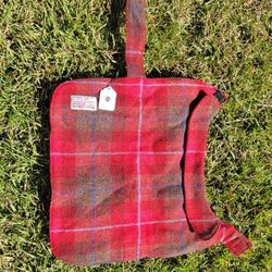 Tweed Dog Jacket – Large, Classic Red Plaid, Warm & Adjustable