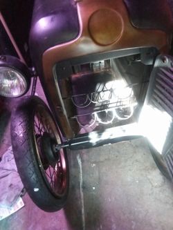 Vintage race car wine bottle holder
