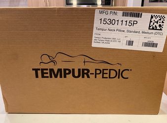Tempur-Pedic Ergo Neck Pillow, Standard, Medium Size, TempurPedic White