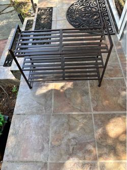 Heavy Duty Steel 3-Tier Shoe Rack – Indoor/Outdoor