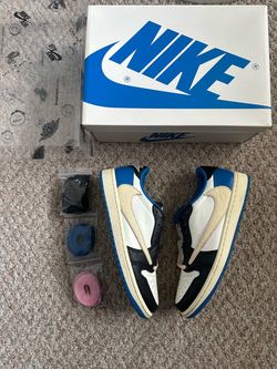 ❤️‍🔥(VNDS/Worn 2x) 🧼 Nike Jordan 1 Low  Travis Scott Og "Fragment" Size 7.5 ❤️‍🔥