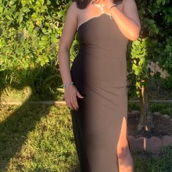 BCX Black Rhinestone Halter Formal Dress | Prom Evening Gown Size M