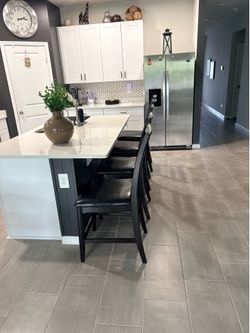Set of 4 Kitchen Dining Bar Stools Counter Height