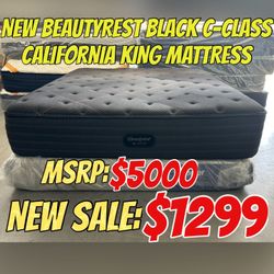 NEW BEAUTYREST BLACK C-CLASS CALIFORNIA KING MATTRESS 