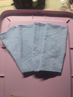 Blue cotton napkins