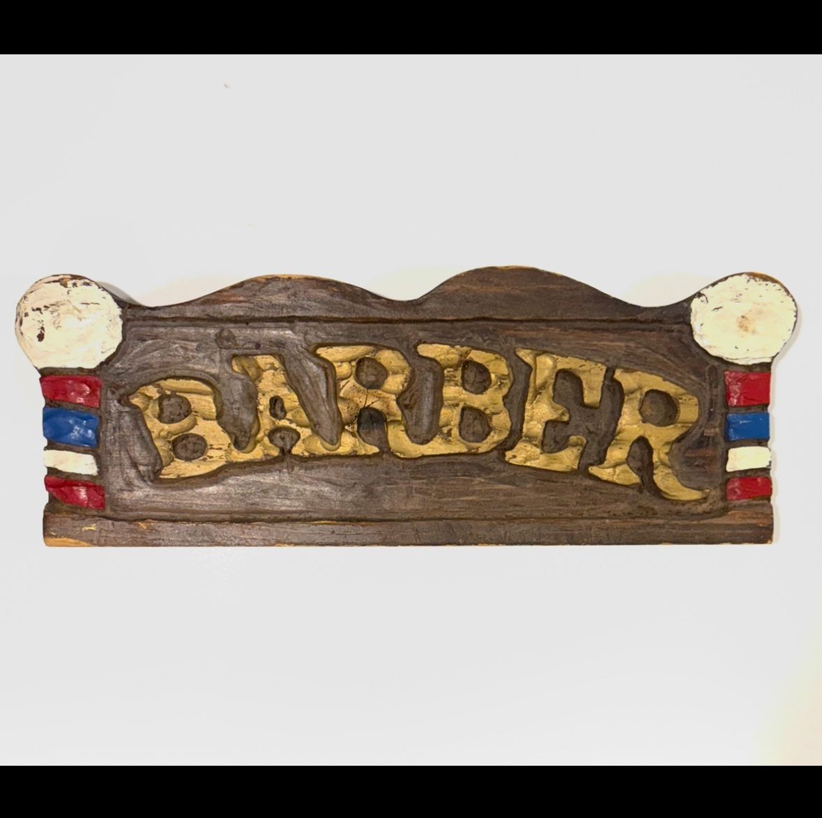 Wooden Barber Shop Sign Wall Decor