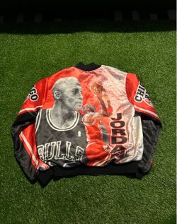 Vintage Michael Jordan bomber jacket satin 90s