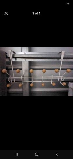 Metal Over Door Hook Rack