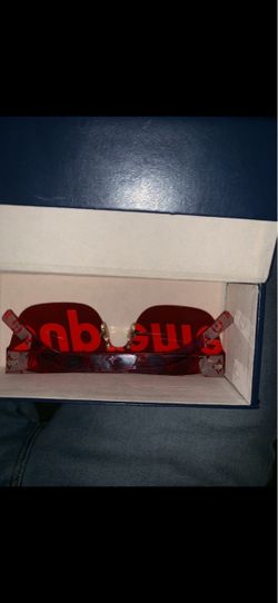 Louis Vuitton x Supreme Red Sunglasses