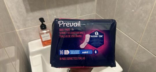 Prevail Daily Pads Long Moderate Absorbency 16 Count
