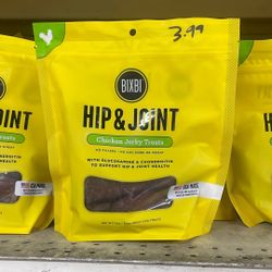 BIXBI HIp & Joint Chicken Jerky Treats 120z Bag