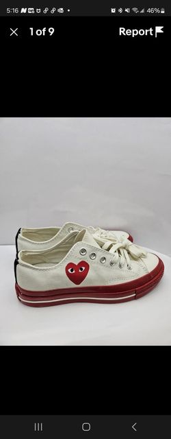 Converse Chuck 70 Low X Comme ♥️ Des Garcons Play Pristine Red Women's Size 8.5