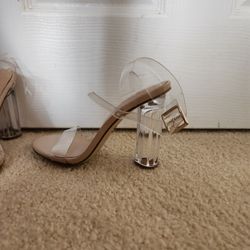 Just Fab Clear Heels