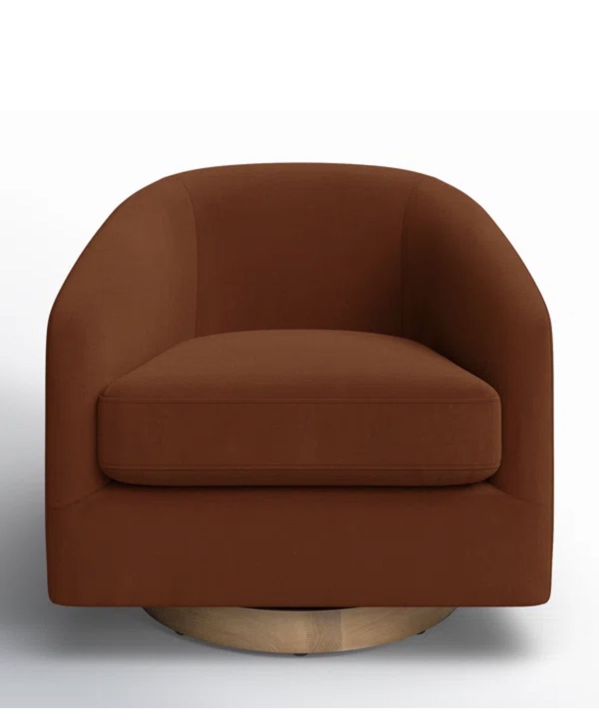 Allmodern Bennet Upholstered Swivel Barrel Chair 