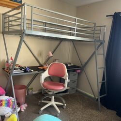 Free Twin Loft Bed With Desk