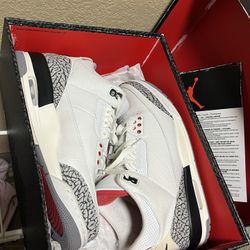 Jordan 3 White Cement Reimagined 2025 Men’s Size 9