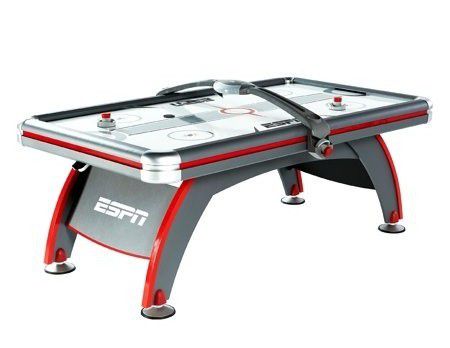 ESPN 84'' Fast-Line Air Powered Hockey Table with 4 pushers and 4 pucks, Gray