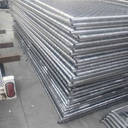 $70 galvanized steel chain-link fences panels are 6 x 12