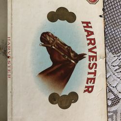 Vintage Harvester Cigar Box