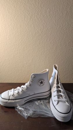 Converse Womens Chuck Taylor All Star Lift Platform Size 7.5 White/Black/White