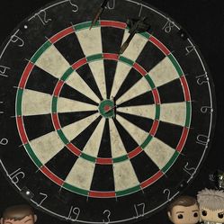 Dart board with  cabinet