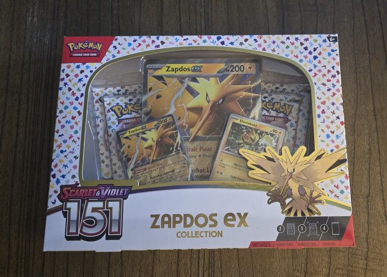 Pokemon TCG Scarlet & Violet 151 Zapdos EX Collection Box