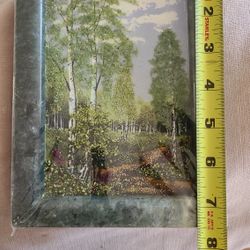 Jade stone wall art, Vintage Russian.