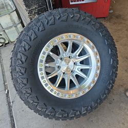 17x9 Arena Rims 6 lug 6x139 6x5.5 on new tires 33 1250 17