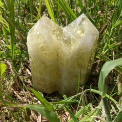 Twin Citrine Tower Crystal