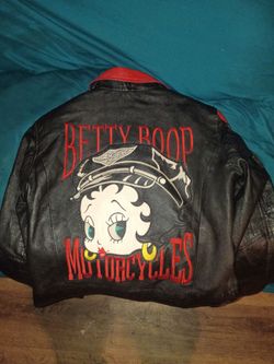 Betty Boop Jacket 100% Leather Size Small $75