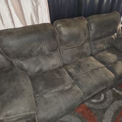Chocolate Colored Couch And Loveseat Recliners 