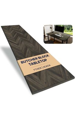 72x30 in Solid Wood Table Top - 1in Thick