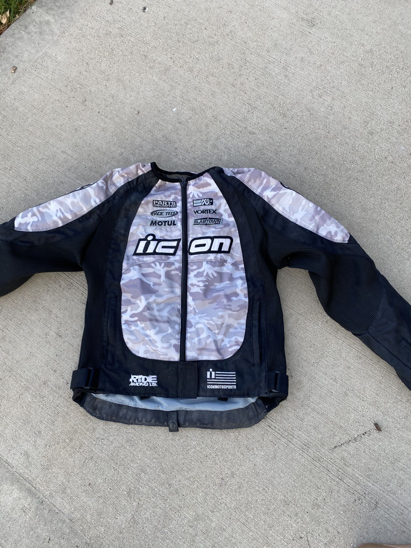 Icon women / girl motorcycle jacket size 4-6
