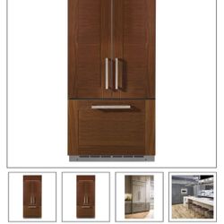 GE MONOGRAM 36” Built-In Panel Ready French Door Refrigerator Bottom Freezer
