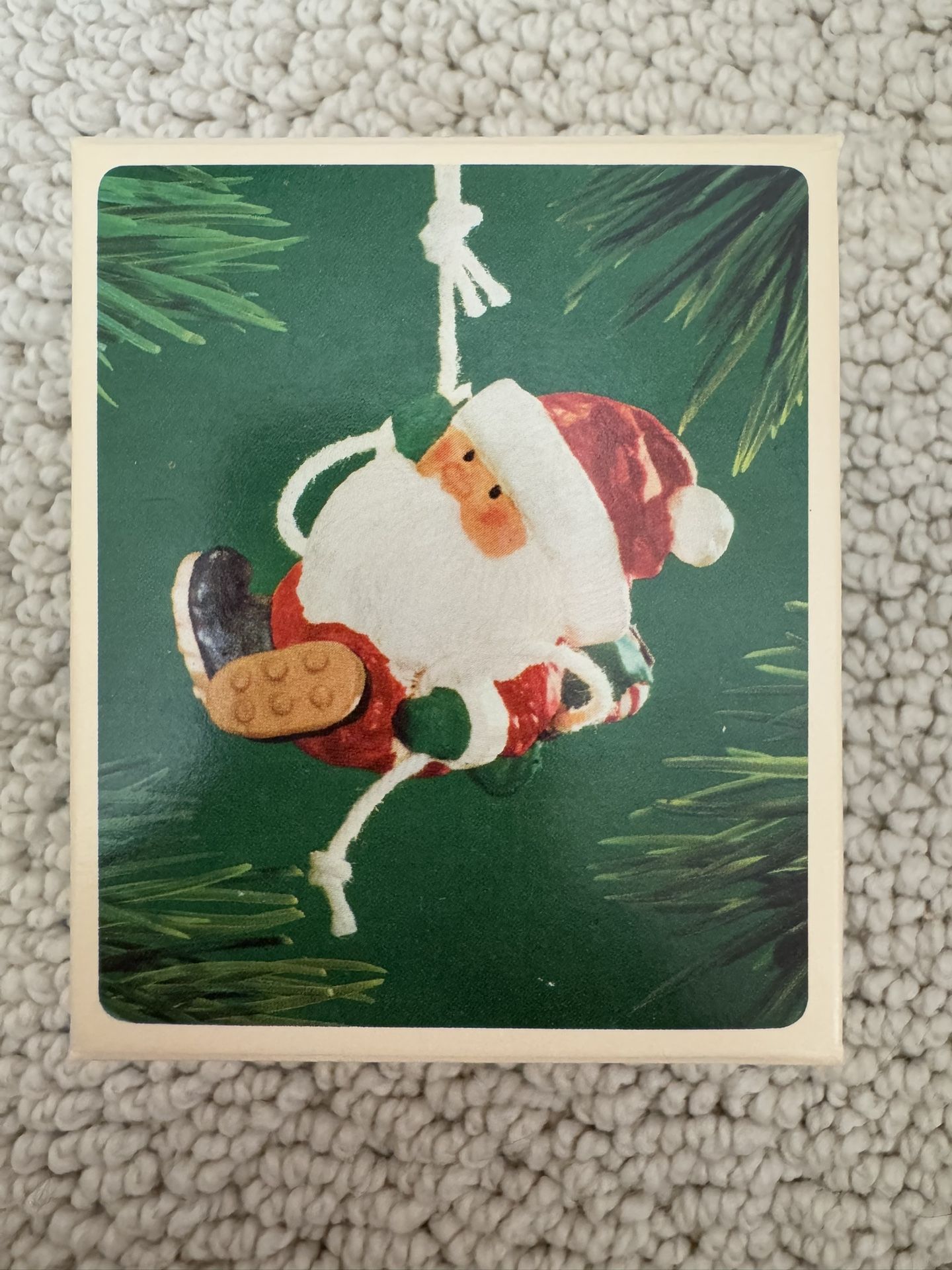 1983 Hallmark Keepsake Christmas Ornament “Santa Mountain Climber”