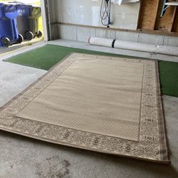 Outdoor Area Rug, 6.5’x9.5’