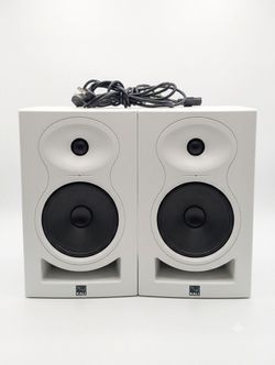 Kali Audio LP-6 Active Studio Monitor Speakers Pair White Wired RCA XLR TRS