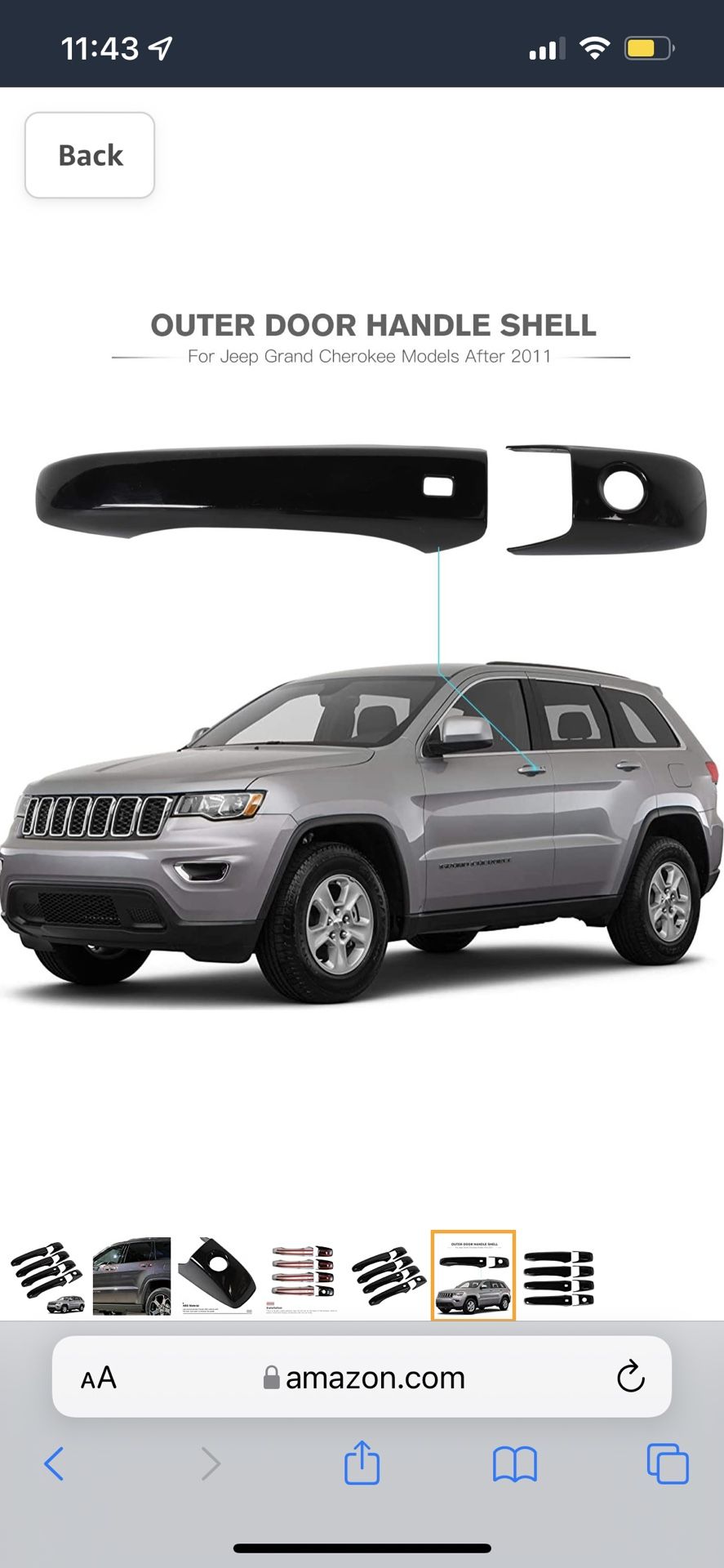 Black Door Handles( Jeep Grand Cherokee )