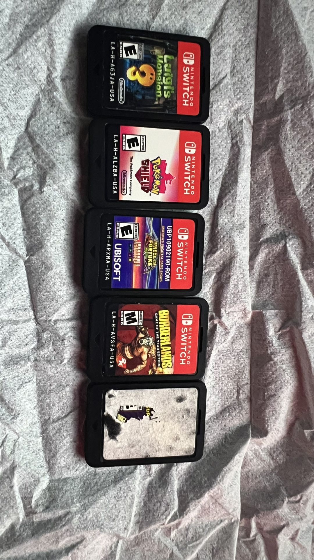 Nintendo Switch Game Lot x5