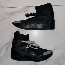 2020 Nike Air Fear of God 1 Triple Black Size 9.5