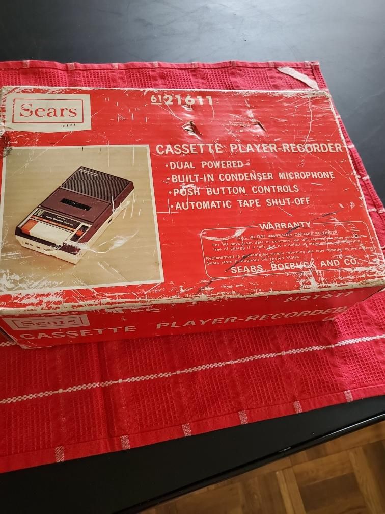 Vintage sears cassette player recorder 6121611