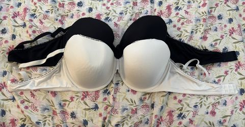 Black & white Calvin Klein bras, size 38 back and cup C