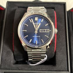 TAG Heuer Carrera Automatic 41mm Blue Dial Day-Date 100m, Box & Papers 2026