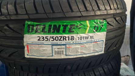 A set of delinte tires 235/50/18