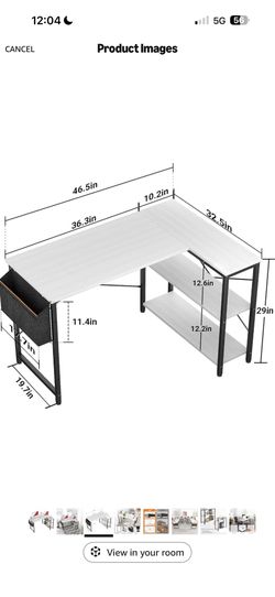 Corner computer desk